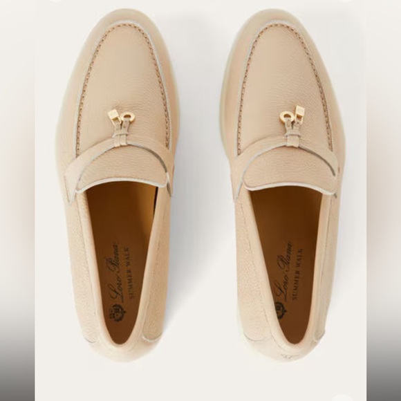 Loro Piana Summer Charms Leather Loafers - Picture 2 of 6